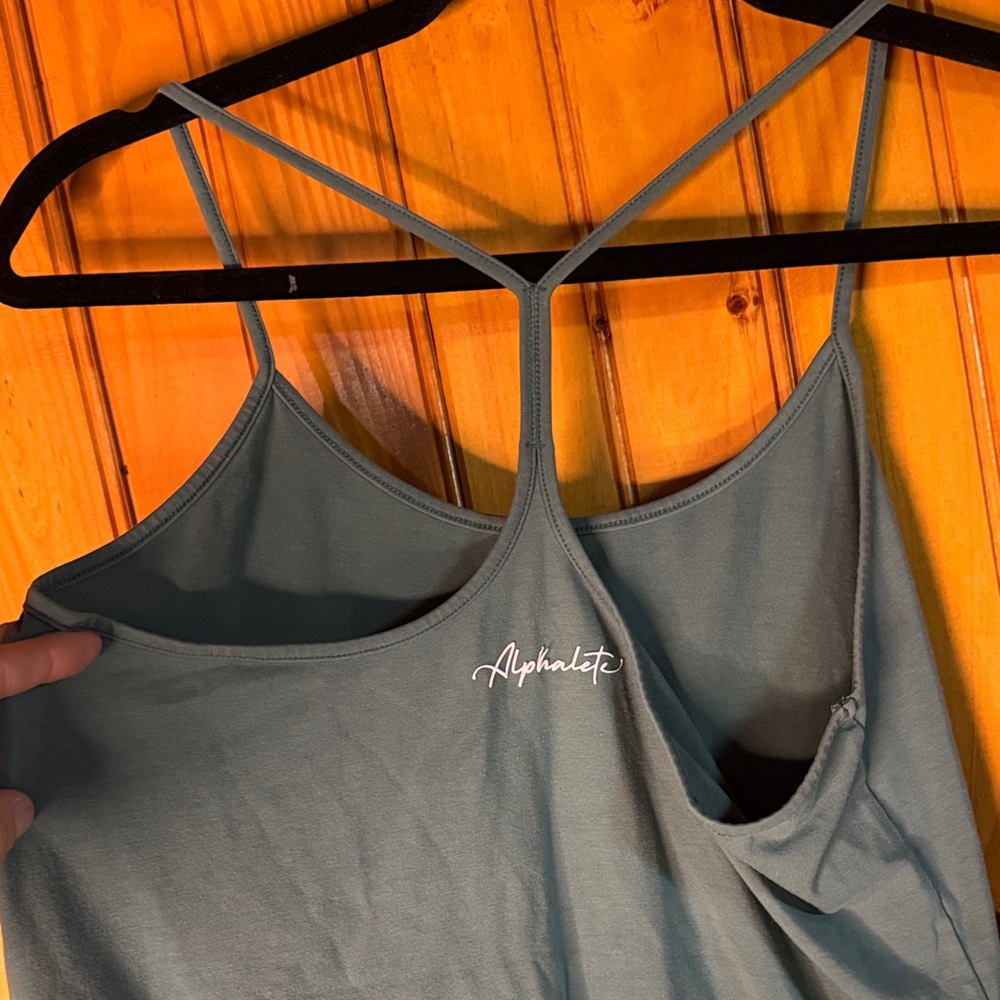 Alphalete Sea Green Spaghetti Strap Tank - Picture 4 of 6